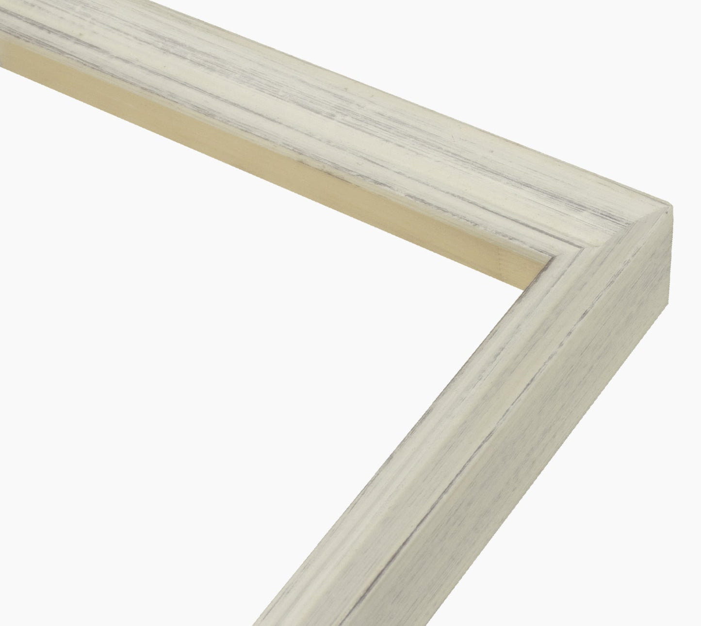 226.920 cadre en bois blanc avec fond marron mesure de profil 42x26 mm Lombarda cornici