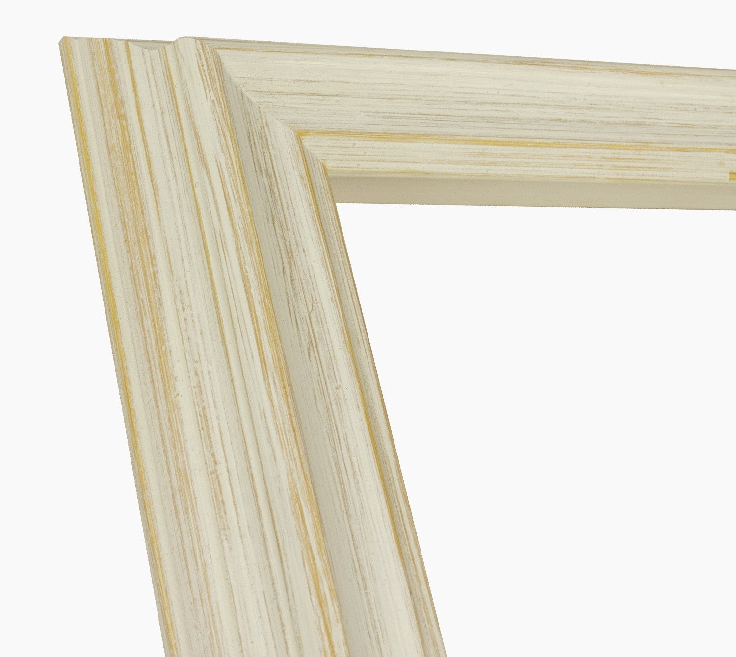 310.915 cornice in legno bianco fondo ocra misura profilo 60x40 mm –  Lombarda cornici s.n.c.