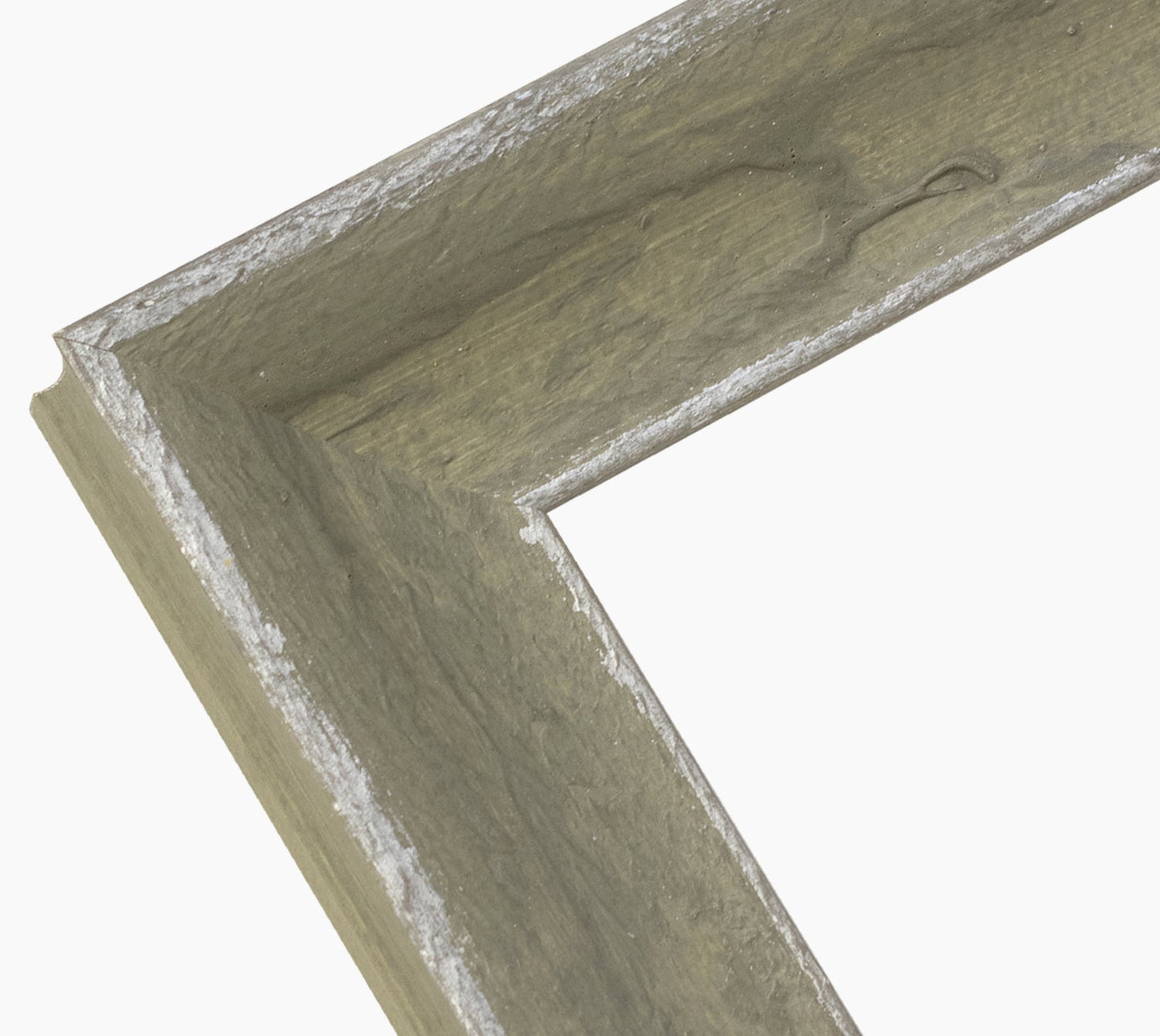 345.452 cadre en bois vert avec argent mesure de profil 60x45 mm Lombarda cornici S.n.c.