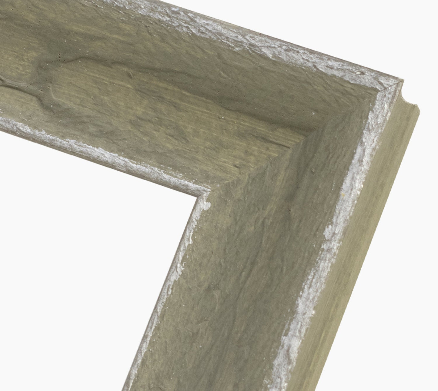 345.452 cadre en bois vert avec argent mesure de profil 60x45 mm Lombarda cornici S.n.c.