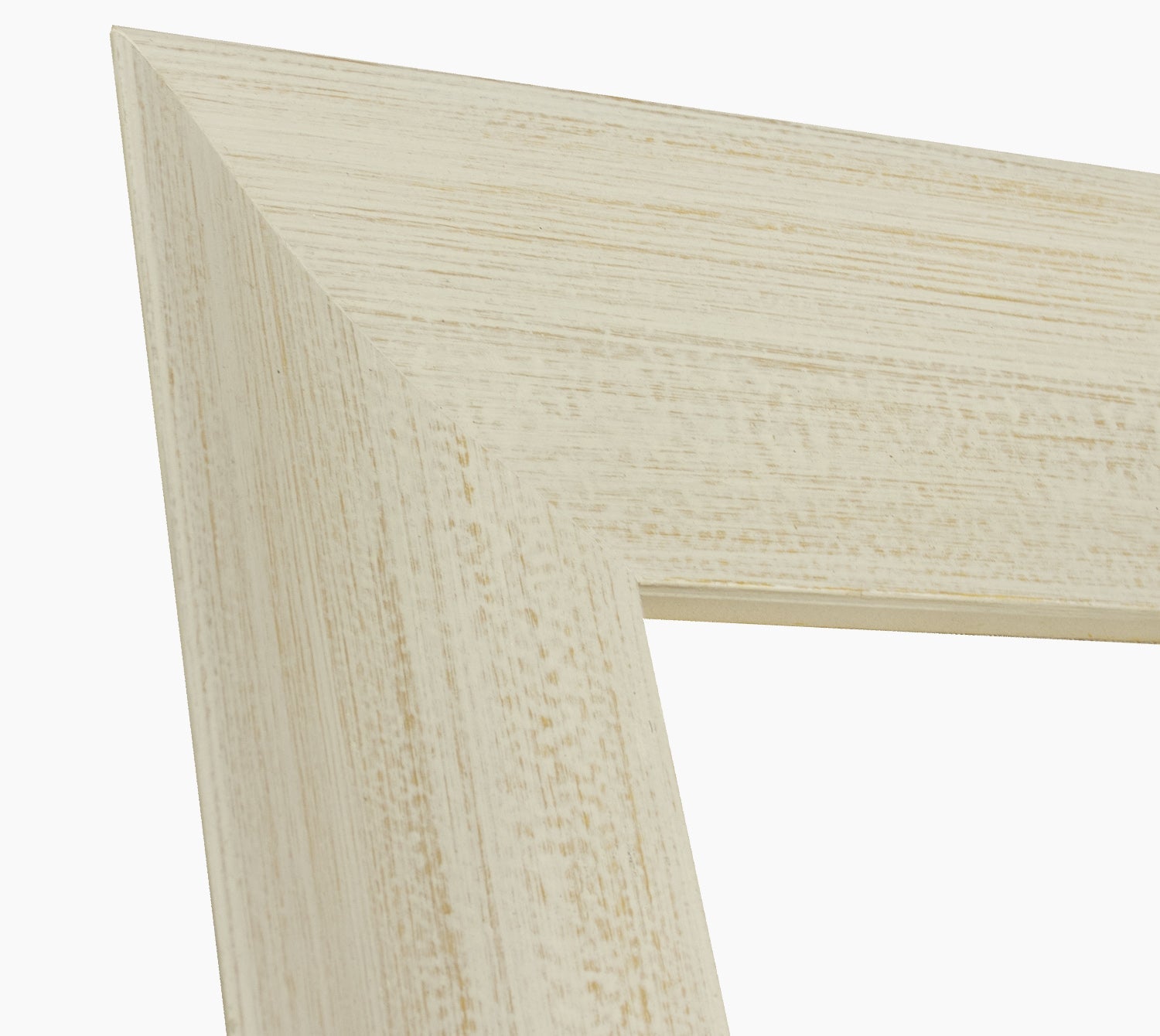 449.915 cornice in legno bianca fondo ocra misure profilo 100x50 mm