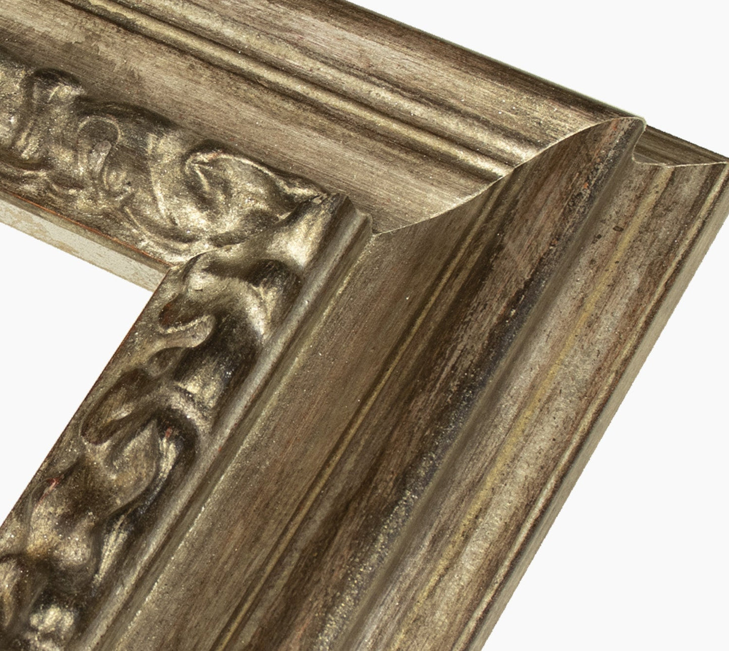 506.231 cadre en bois à la feuille d'argent antique mesure de profil 80x40 mm Lombarda cornici S.n.c.