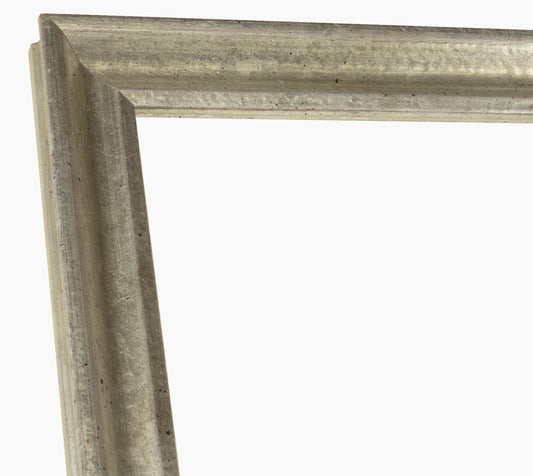 145.011 cornice in legno in foglia argento misure con profilo 35x30 mm Lombarda cornici