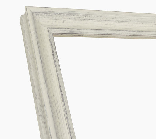 145.920 cornice in legno bianco fondo marrone con profilo misura 35x30 mm Lombarda cornici