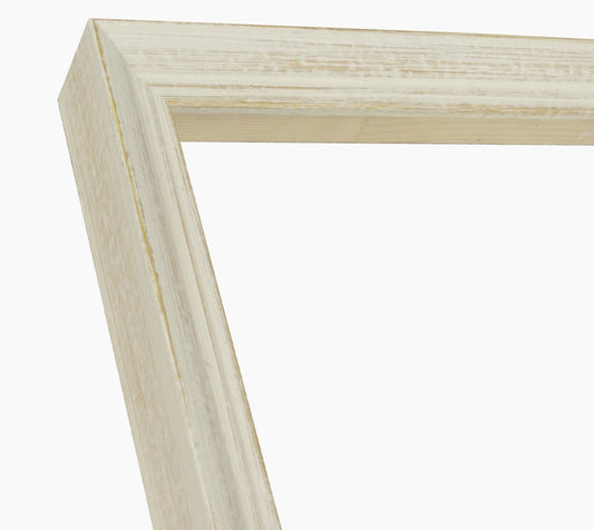 226.915 cadre en bois à fond ocre blanc mesure de profil 42x26 mm Lombarda cornici