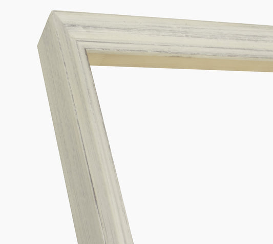 226.920 cadre en bois blanc avec fond marron mesure de profil 42x26 mm Lombarda cornici