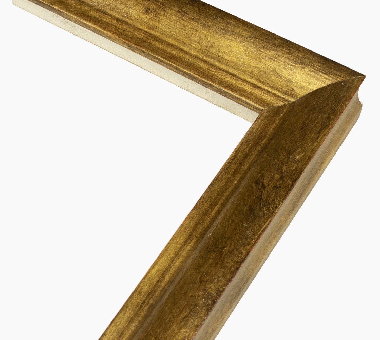 227.230 cadre en bois à la feuille d'or antique mesure de profil 45x45 mm Lombarda cornici