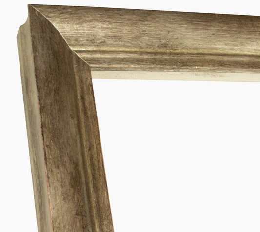 227.231 cadre en bois à la feuille d'argent antique mesure de profil 45x45 mm Lombarda cornici