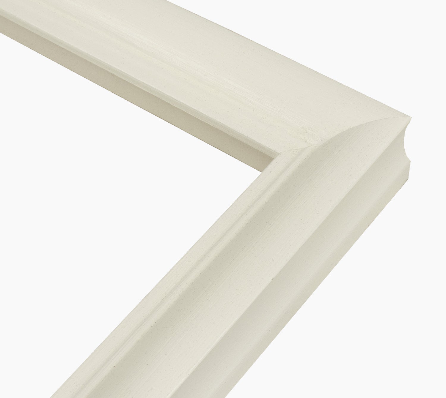227.899 cadre en bois blanc avec de la cire mesure de profil 45x45 mm Lombarda cornici