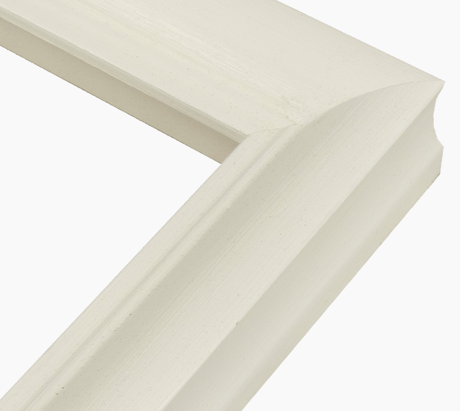 227.899 cadre en bois blanc avec de la cire mesure de profil 45x45 mm Lombarda cornici
