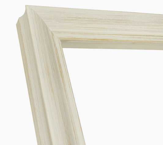 227.915 cadre en bois à fond ocre blanc mesure de profil 45x45 mm Lombarda cornici