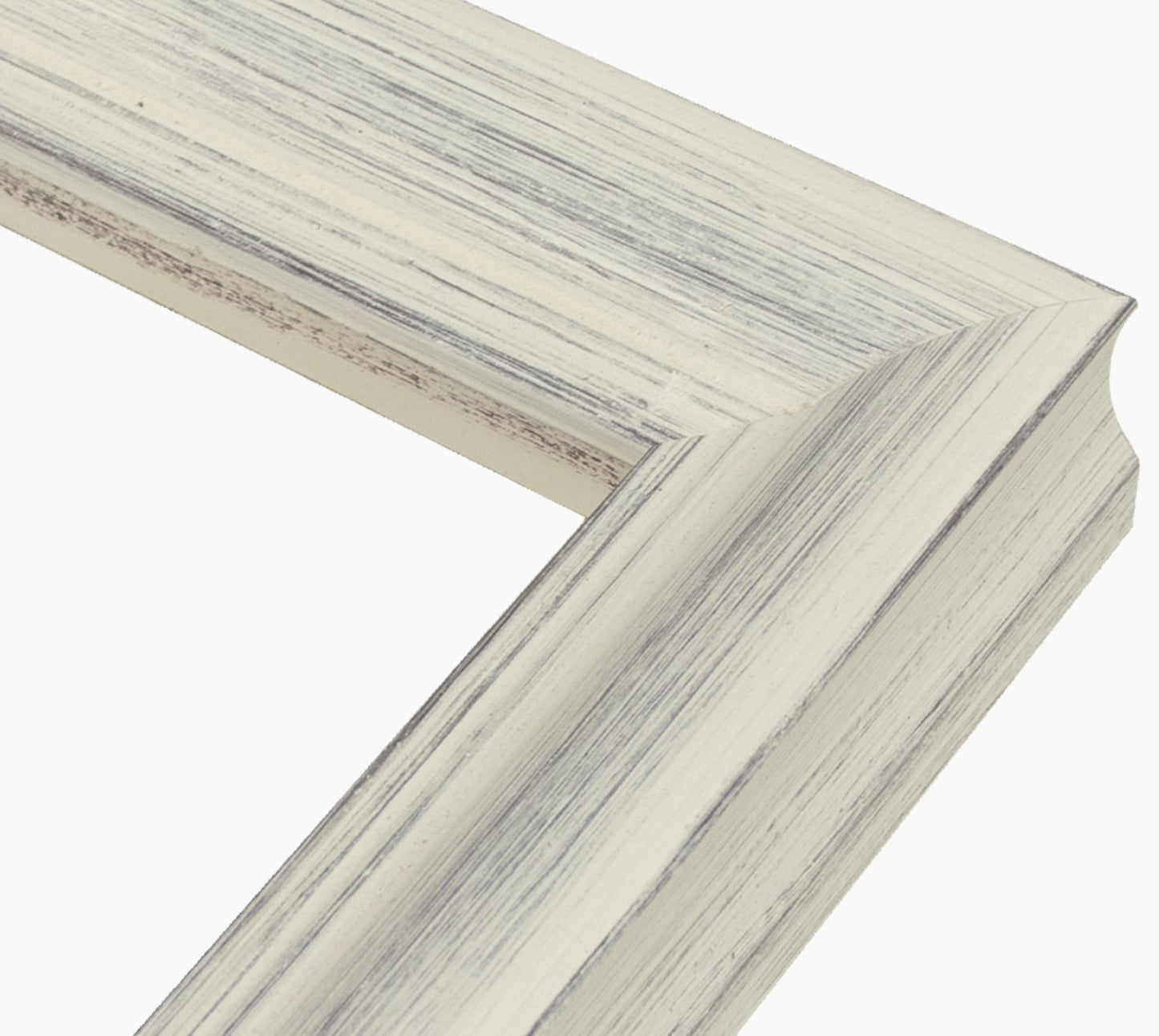 227.920 cadre en bois blanc avec fond marron mesure de profil 45x45 mm Lombarda cornici