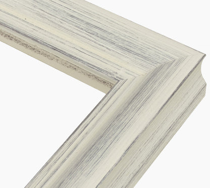 227.920 cadre en bois blanc avec fond marron mesure de profil 45x45 mm Lombarda cornici