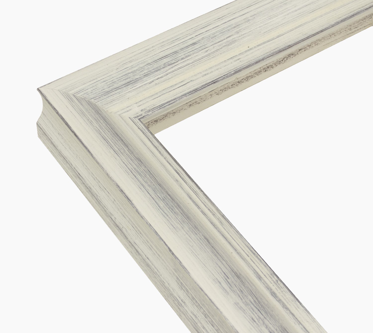 227.920 cadre en bois blanc avec fond marron mesure de profil 45x45 mm Lombarda cornici