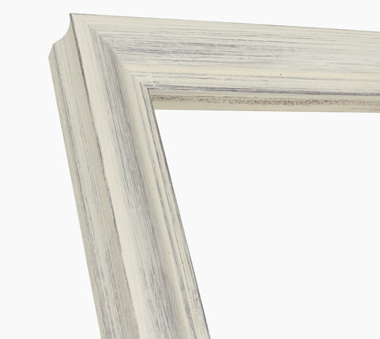 227.920 cadre en bois blanc avec fond marron mesure de profil 45x45 mm Lombarda cornici