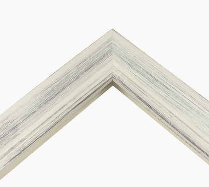 227.920 cadre en bois blanc avec fond marron mesure de profil 45x45 mm Lombarda cornici