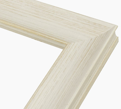 298.915 cadre en bois à fond ocre blanc mesure de profil 45x30 mm Lombarda cornici S.n.c.