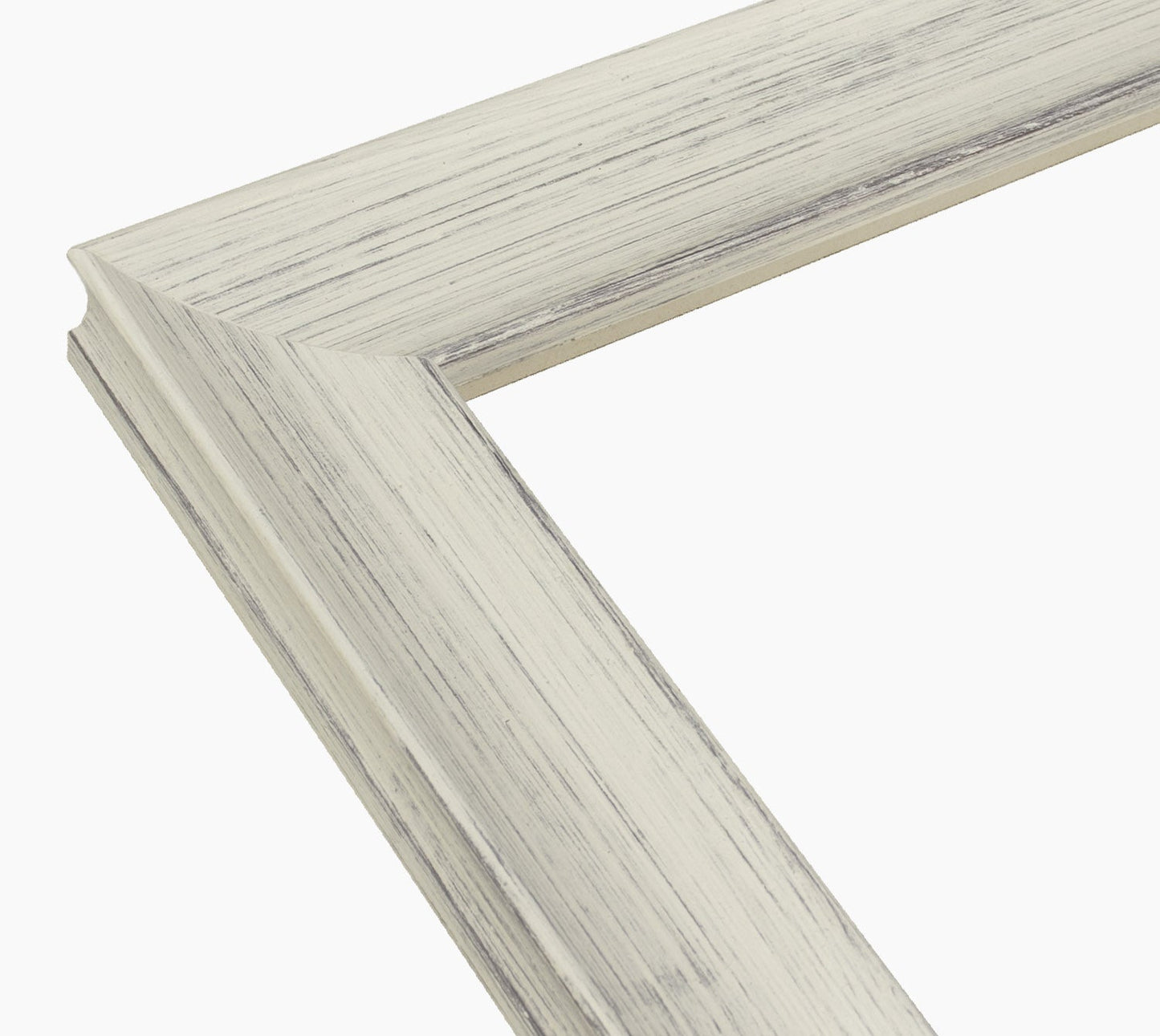 298.920 cadre en bois blanc avec fond marron mesure de profil 45x30 mm Lombarda cornici S.n.c.