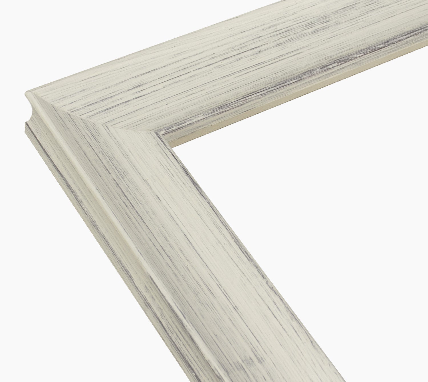 298.920 cadre en bois blanc avec fond marron mesure de profil 45x30 mm Lombarda cornici S.n.c.