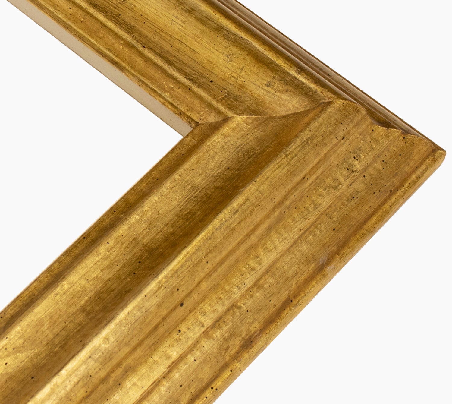 LCA.176 CORNICE 40X60 SAGOMATA NOCE FILO ORO CON CRILEX - La Cornice  Artigiana