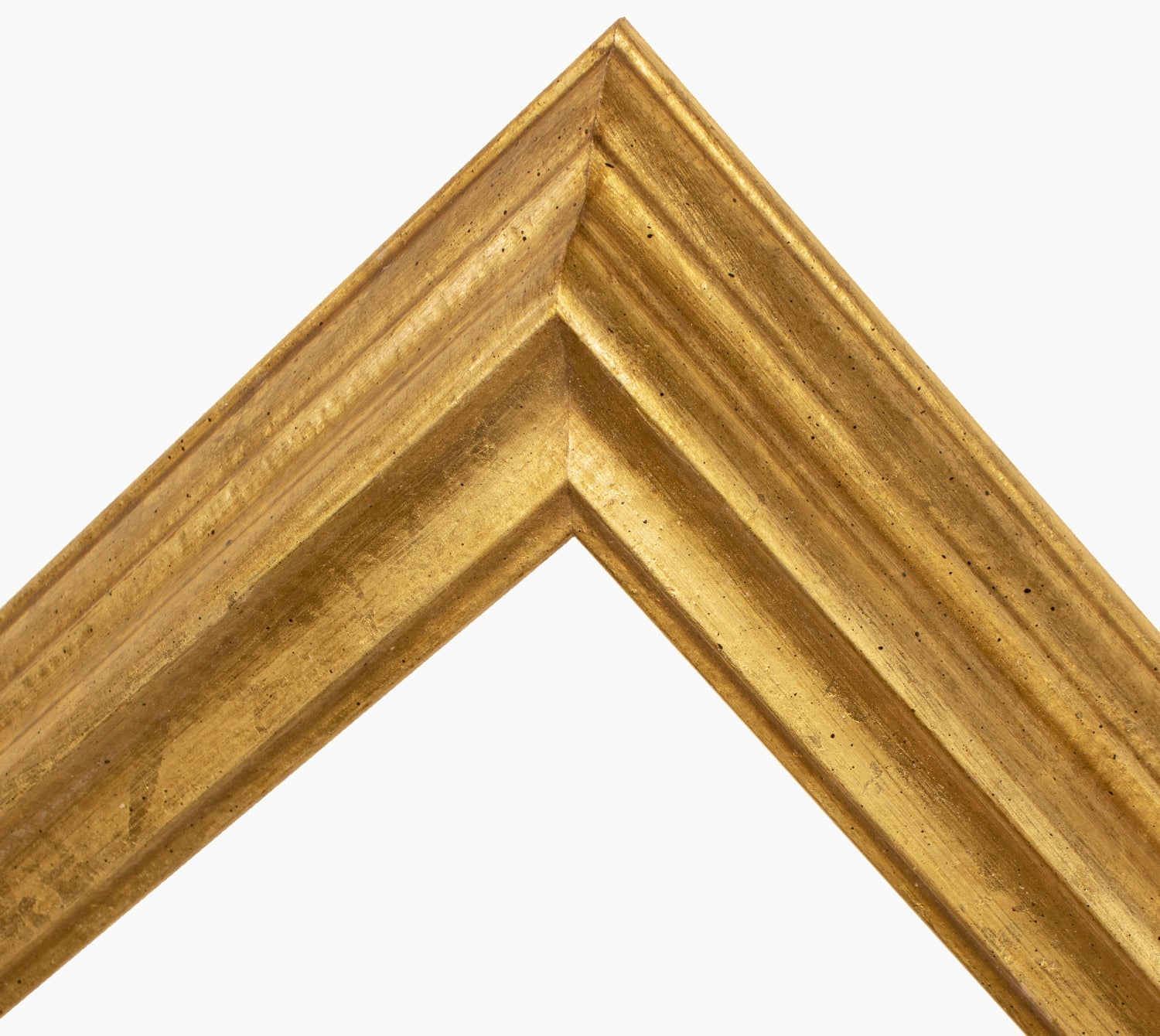 Mira Cornice in legno Amiens 30x42 cm - bianco e oro - Vetro standard