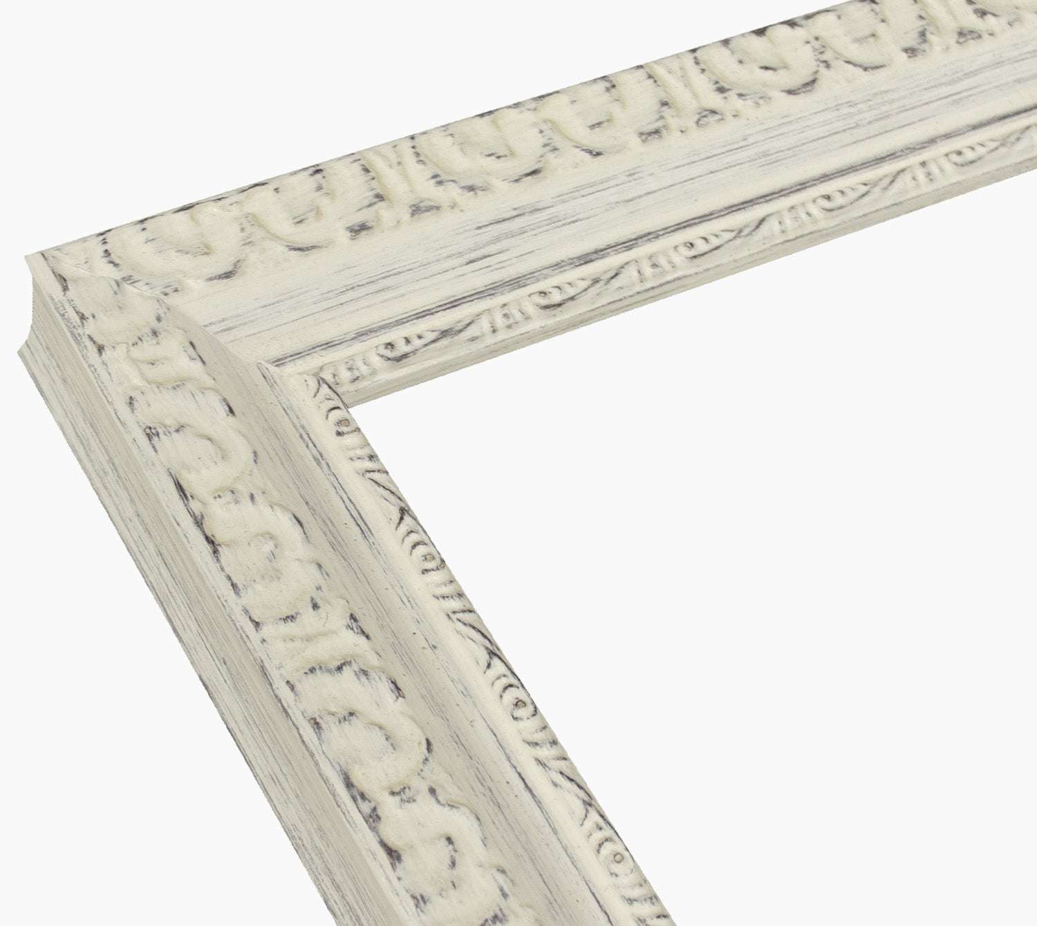 325.920 cornice in legno bianco fondo marrone misure profilo 45x30 mm