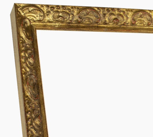 426.230 cadre en bois à la feuille d'or antique  mesure de profil 26x42 mm Lombarda cornici S.n.c.