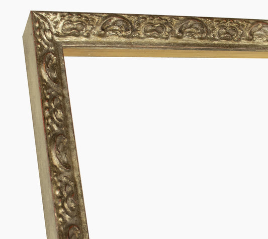 426.231  cadre en bois à la feuille d'argent antique  mesure de profil 26x42 mm Lombarda cornici S.n.c.