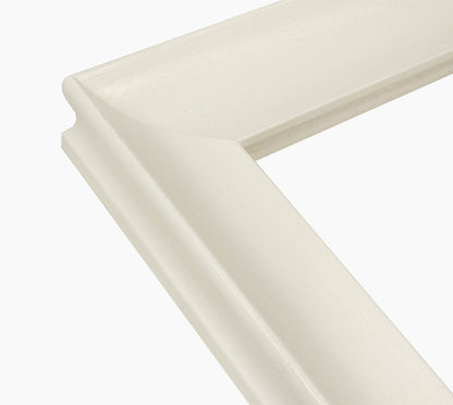 444.899 cadre en bois blanc avec de la cire mesure de profil 65x55 mm Lombarda cornici S.n.c.