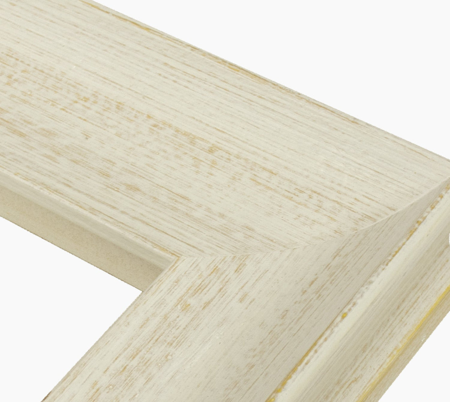444.915 cadre en bois à fond ocre blanc mesure de profil 65x55 mm Lombarda cornici S.n.c.