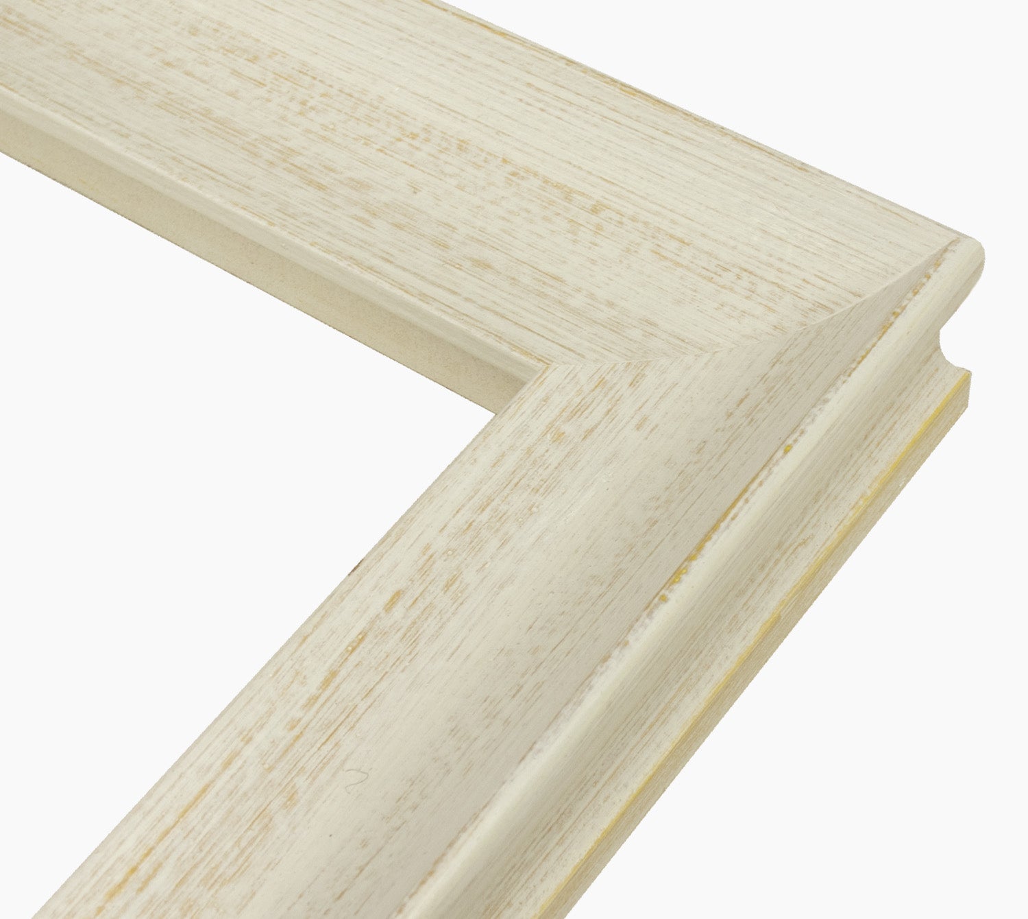 444.915 cadre en bois à fond ocre blanc mesure de profil 65x55 mm Lombarda cornici S.n.c.
