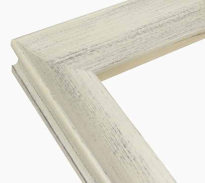 444.920 cadre en bois blanc avec fond marron mesure de profil 65x55 mm Lombarda cornici S.n.c.