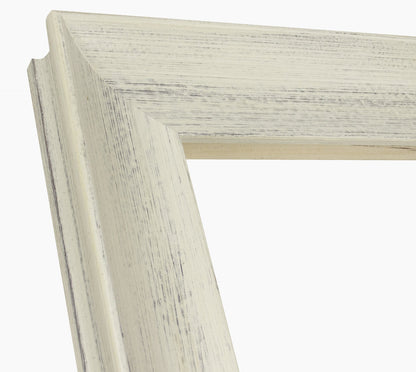 444.920 cadre en bois blanc avec fond marron mesure de profil 65x55 mm Lombarda cornici S.n.c.