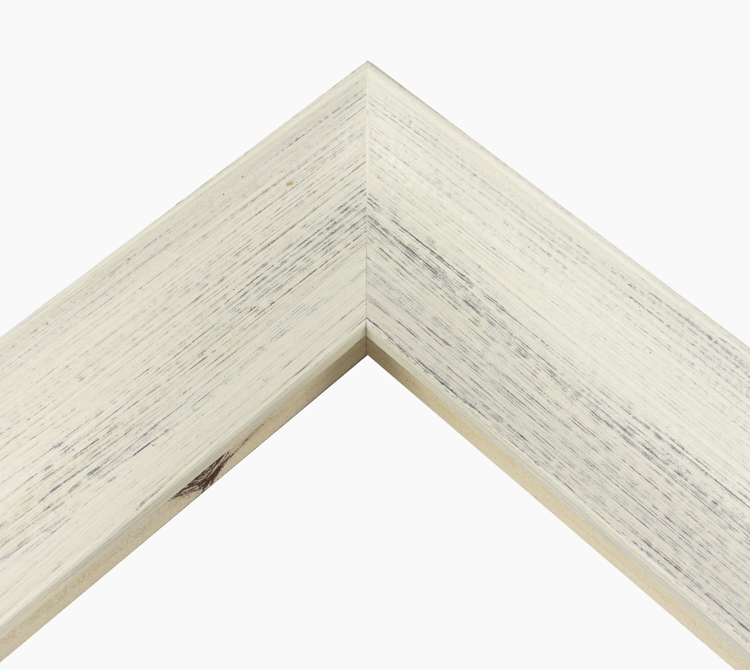 444.920 cadre en bois blanc avec fond marron mesure de profil 65x55 mm Lombarda cornici S.n.c.