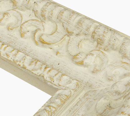 4480.915 cadre en bois à fond ocre blanc mesure de profil 80x50 mm Lombarda cornici S.n.c.