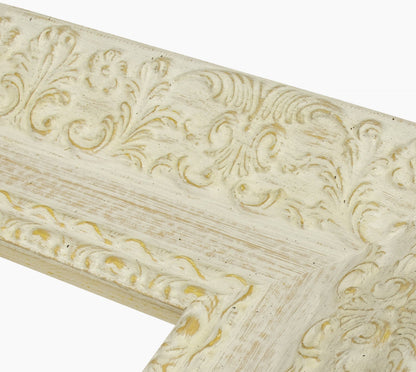 4900.915 cadre en bois à fond ocre blanc mesure de profil 100x50 mm Lombarda cornici S.n.c.
