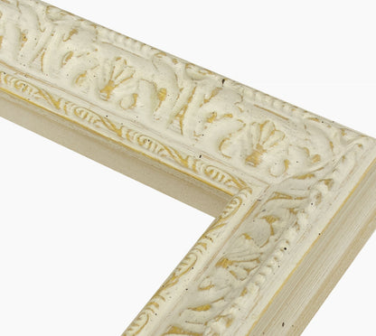 496.915 cadre en bois à fond ocre blanc mesure de profil 45x50 mm Lombarda cornici S.n.c.