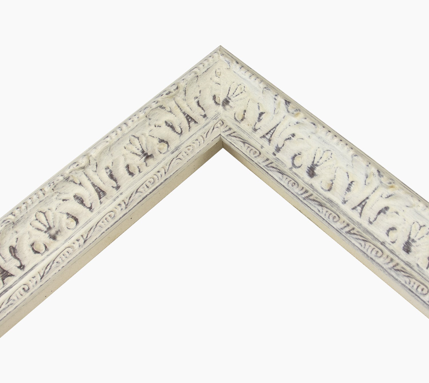 496.920 cadre en bois blanc avec fond marron mesure de profil 45x50 mm Lombarda cornici S.n.c.