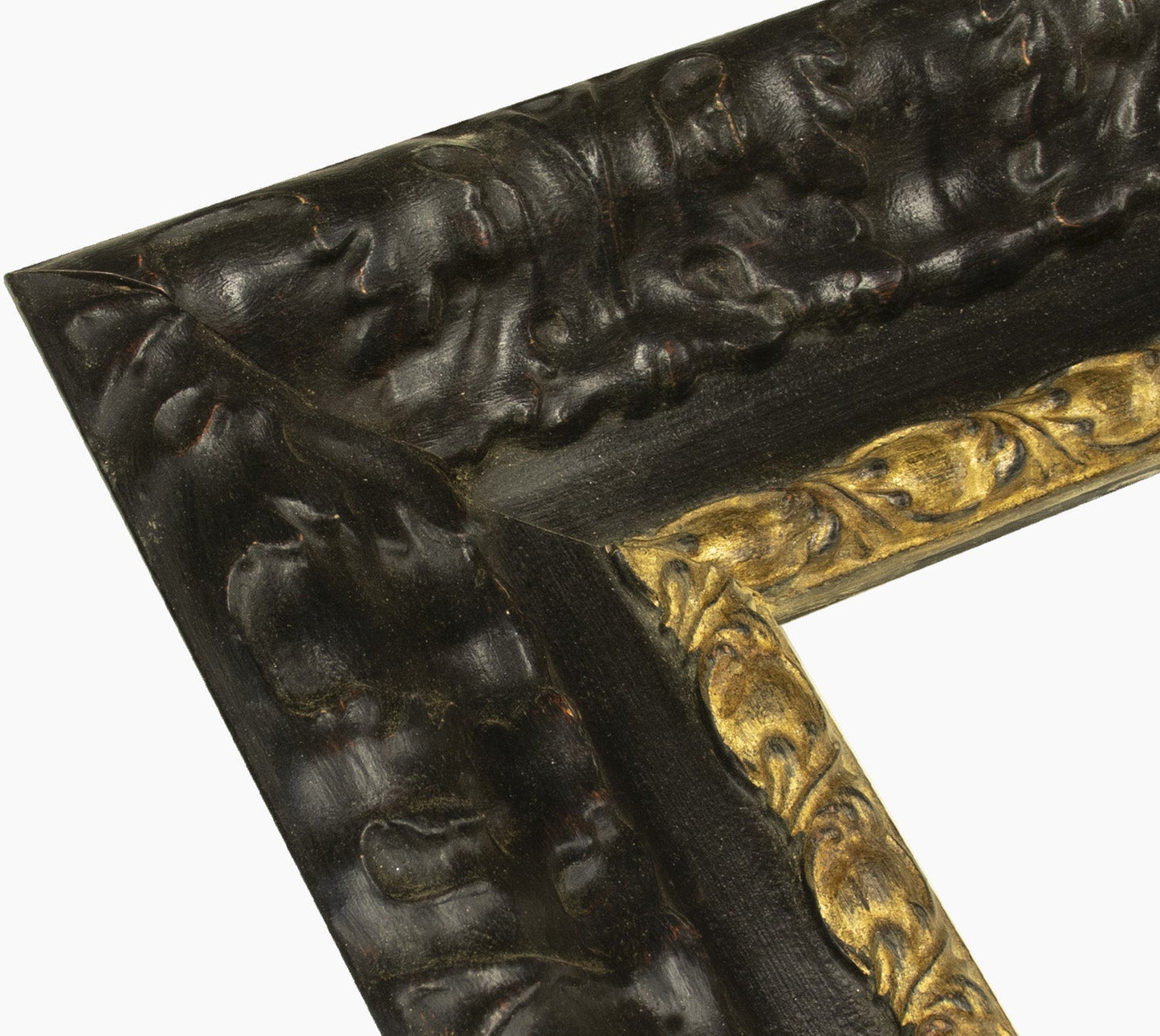 4980.601 cadre en bois noir avec fil d'or mesure de profil 100x60 mm Lombarda cornici S.n.c.