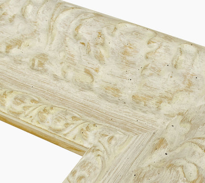 4980.915 cadre en bois à fond ocre blanc mesure de profil 100x60 mm Lombarda cornici S.n.c.