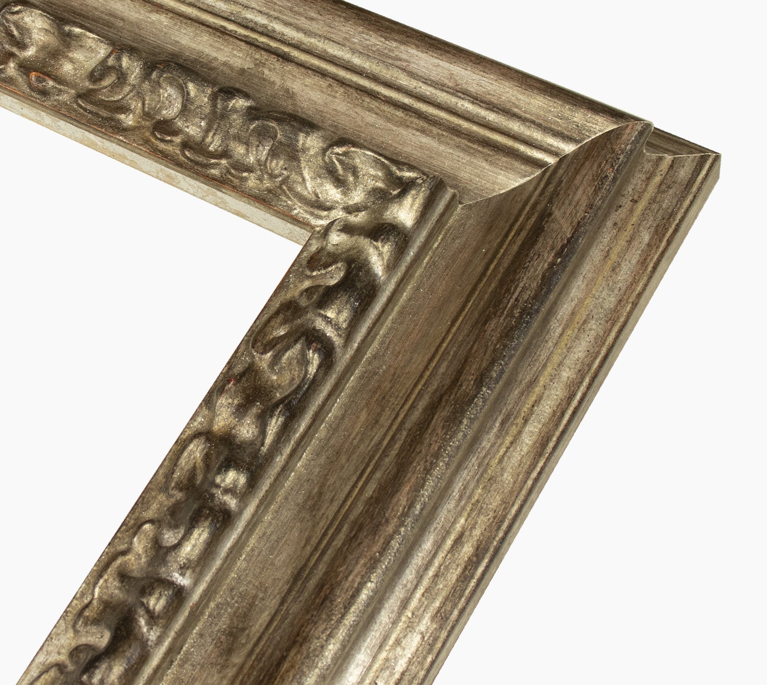 506.231 cadre en bois à la feuille d'argent antique mesure de profil 80x40 mm Lombarda cornici S.n.c.