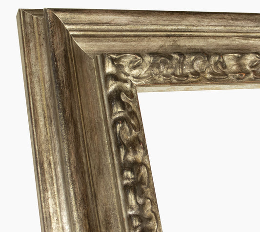 506.231 cadre en bois à la feuille d'argent antique mesure de profil 80x40 mm Lombarda cornici S.n.c.