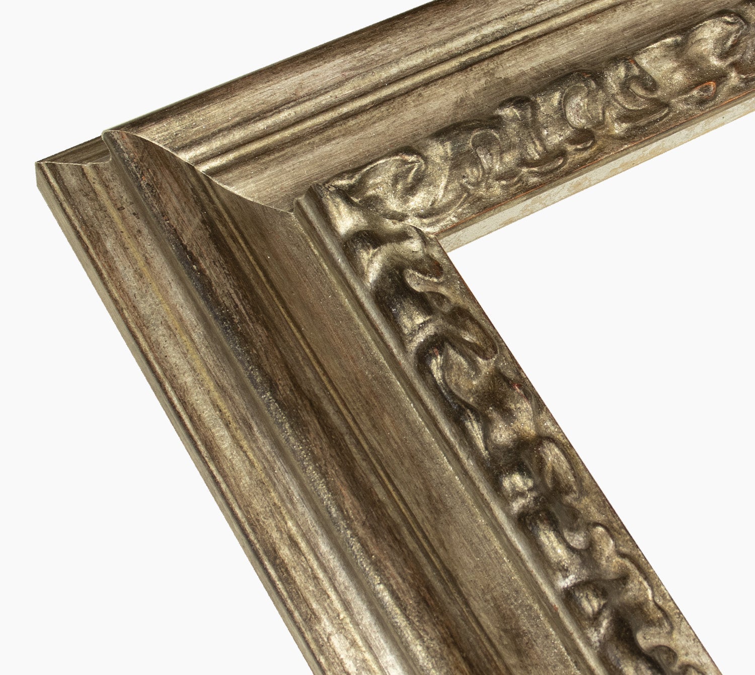 506.231 cadre en bois à la feuille d'argent antique mesure de profil 80x40 mm Lombarda cornici S.n.c.