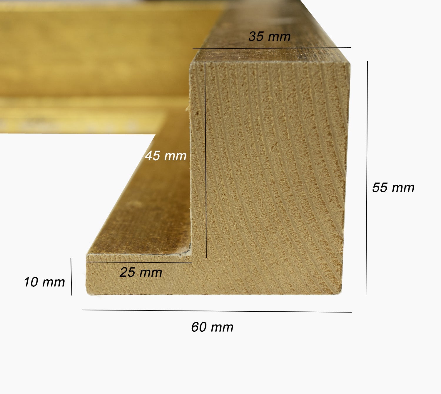 Artemio 14001192 Cornice Quadrata In Legno Naturale 14,5x14,5 Cm - Da Decorare Con Pittura, Mosaico, Patch