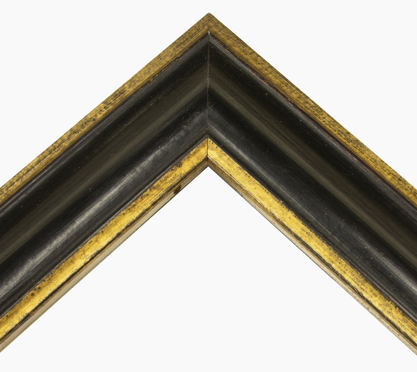 628.601 cadre en bois noir avec des fils d'or mesure de profil 60x37 mm Lombarda cornici S.n.c.