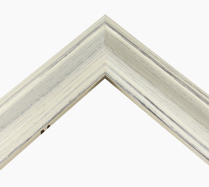 628.920 cadre en bois blanc avec fond marron mesure de profil 60x37 mm Lombarda cornici S.n.c.