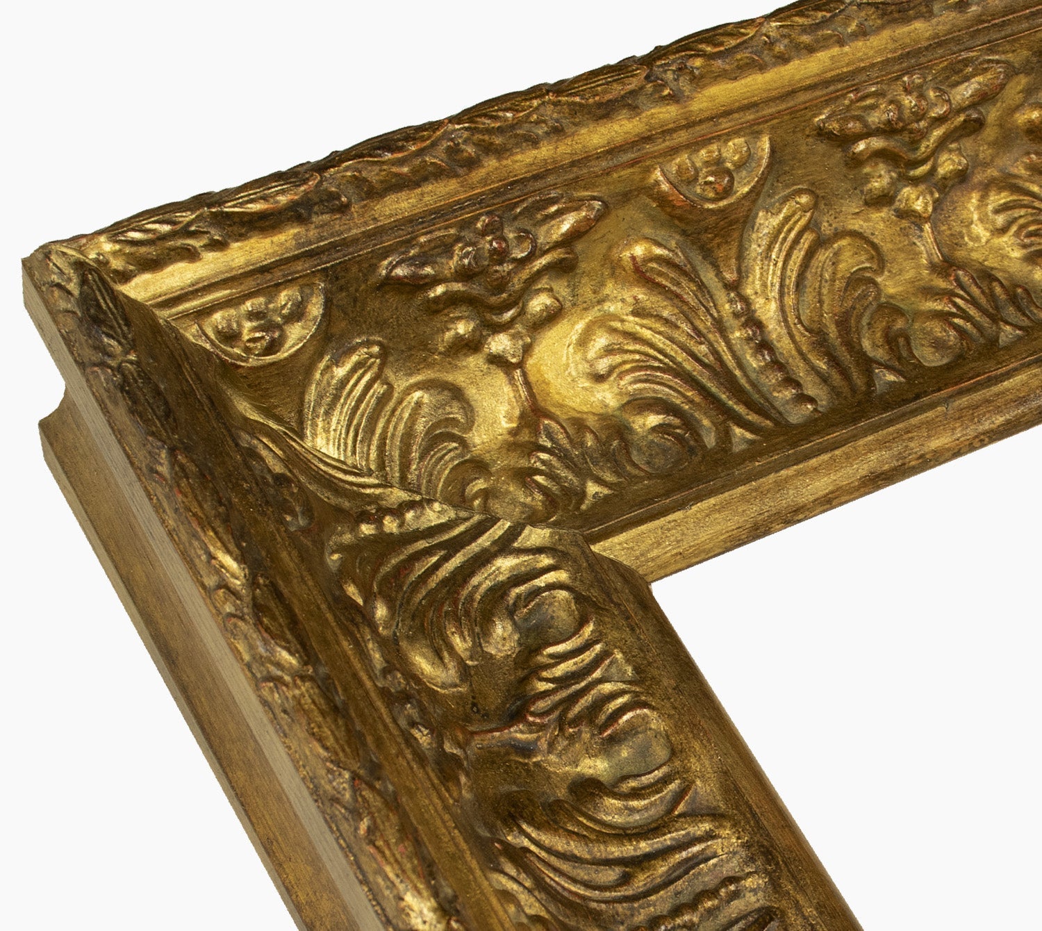 6300.230 cadre en bois à la feuille d'or antique mesure de profil 90x73 mm Lombarda cornici S.n.c.