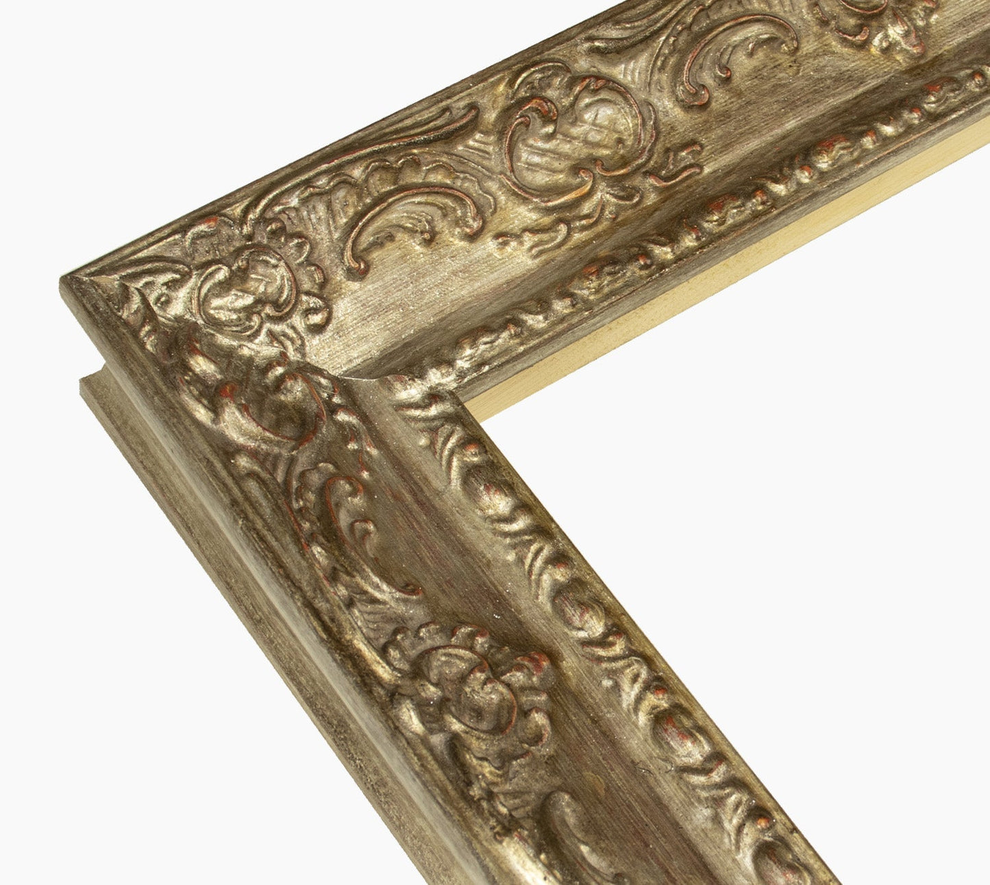 631.231 cadre en bois à la feuille d'argent antique mesure de profil 65x55 mm Lombarda cornici S.n.c.
