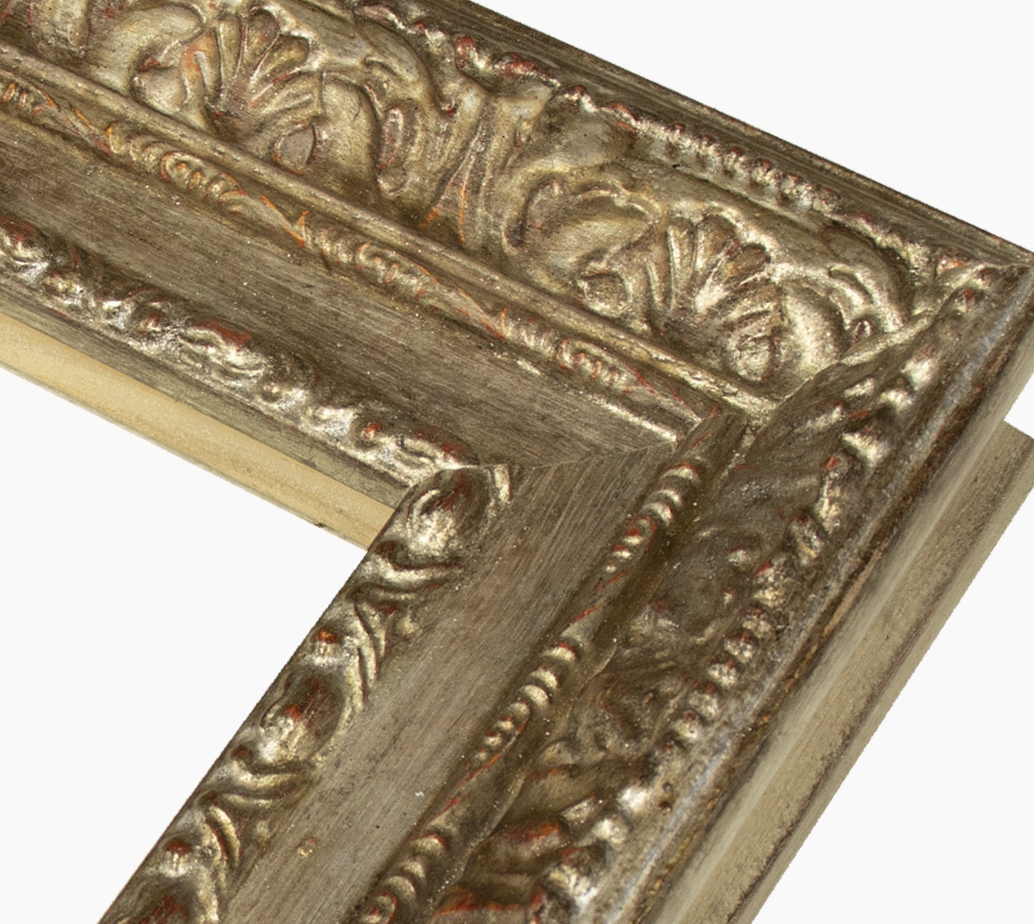 643.231 cadre en bois à la feuille d'argent antique mesure de profil 65x55 mm Lombarda cornici S.n.c.