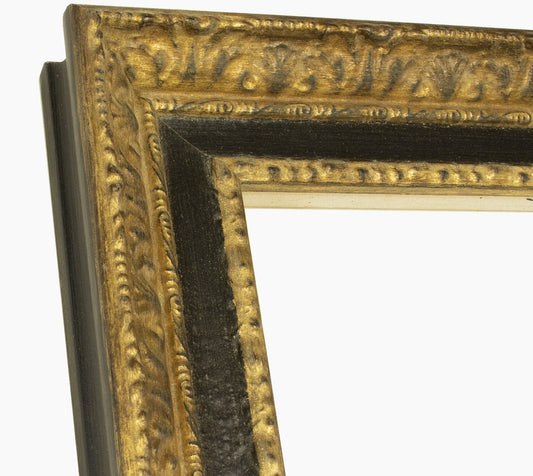643.601 cadre en bois à la feuille d'or gorge noir mesure de profil 65x55 mm Lombarda cornici S.n.c.